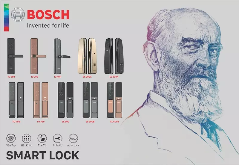 Khóa cửa vân tay Bosch EL 800A